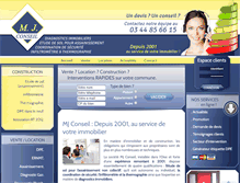 Tablet Screenshot of mj-conseil.fr